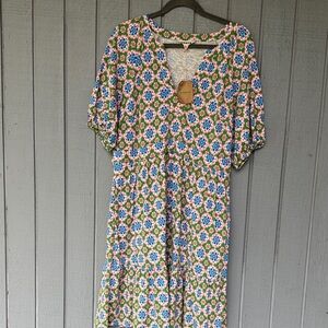 Boden Floral Patterned Dress Suze 14R